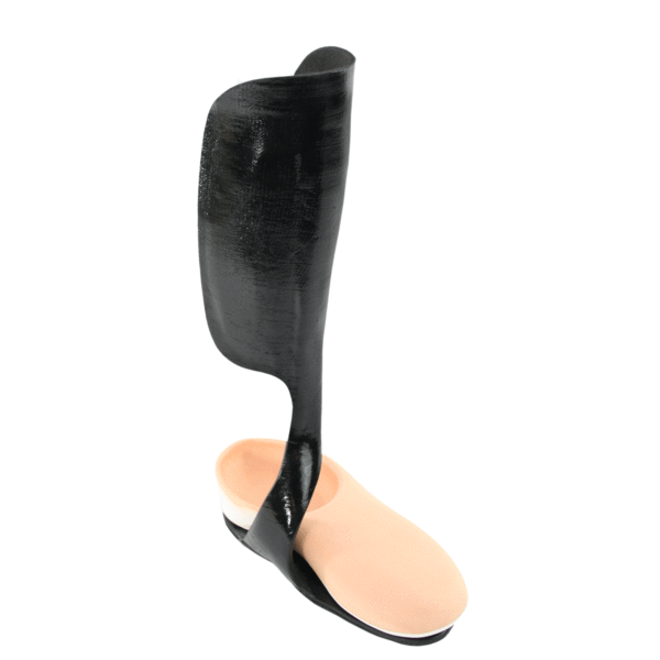 Carbon Fiber AFO with partial foot insert, no straps